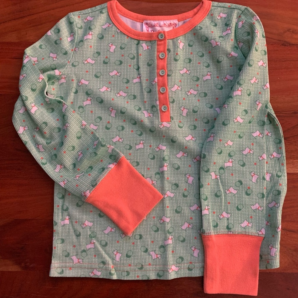 American Girl Beforever Medium 10/12 Kit Kittredge's Scotty Dog Pajama Top